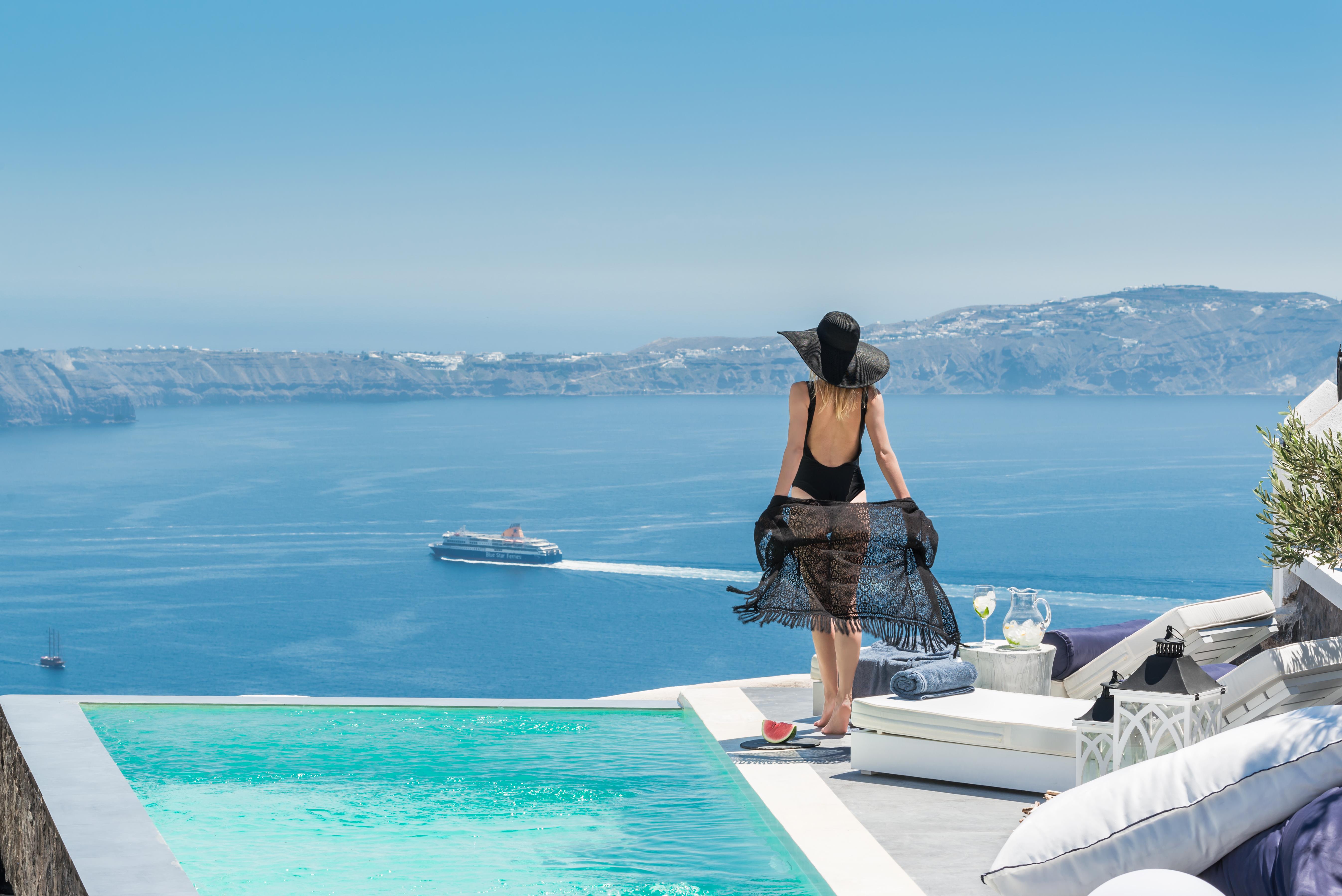 Mythical Blue Luxury Suites (Adults Only) Fira  Esterno foto