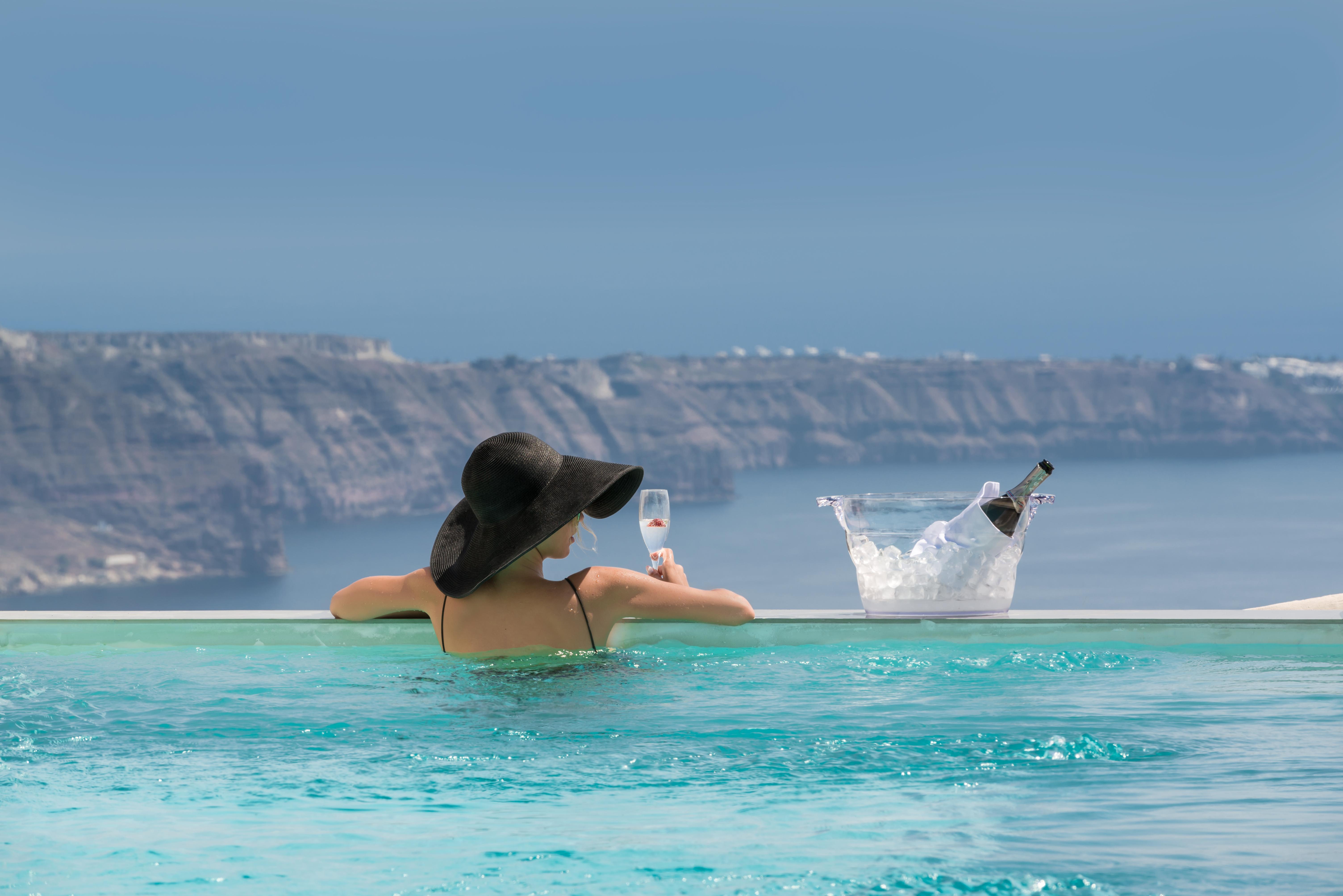 Mythical Blue Luxury Suites (Adults Only) Fira  Esterno foto