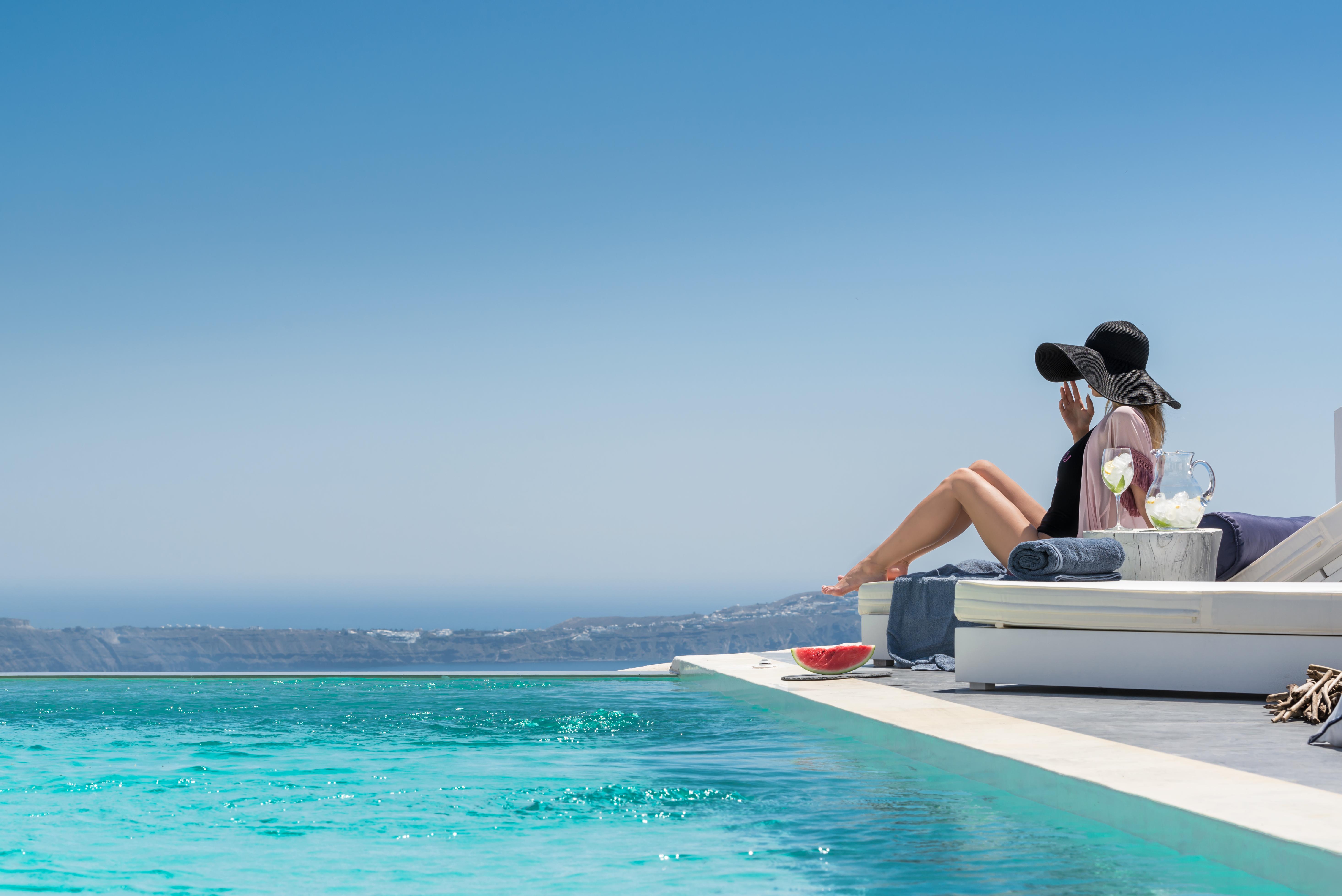 Mythical Blue Luxury Suites (Adults Only) Fira  Esterno foto
