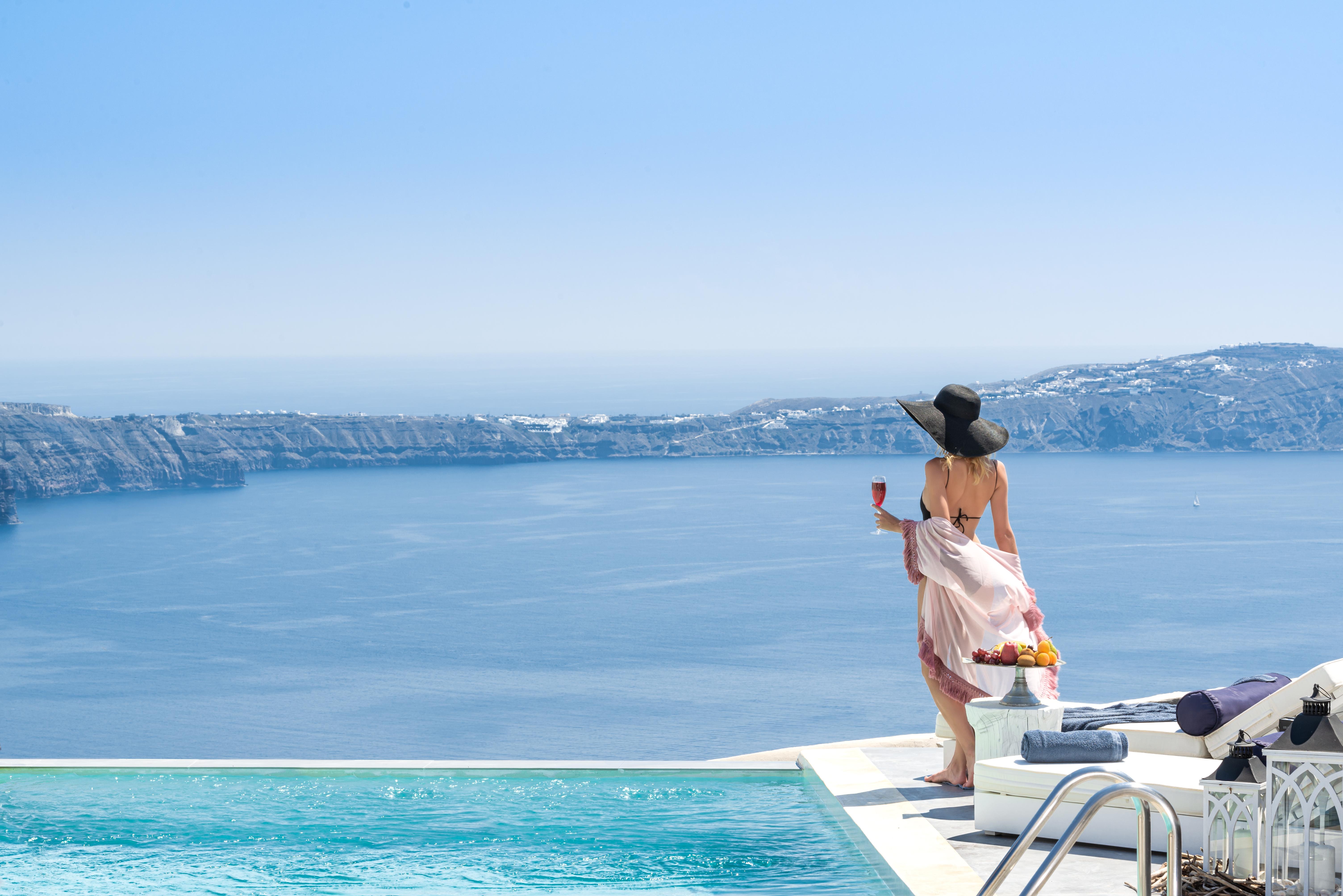 Mythical Blue Luxury Suites (Adults Only) Fira  Esterno foto